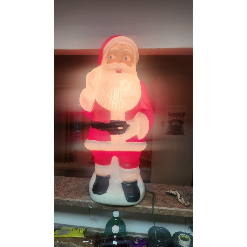 33" Blow Mold Santa Claus Christmas Canada
